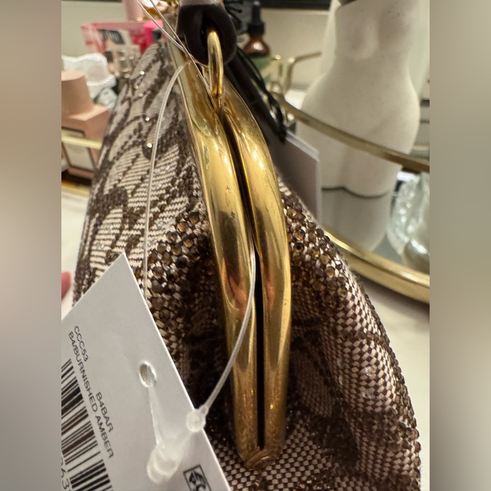 Coach Crystal Signature Jacquard Kisslock 16 Frame Bag - Picture 6 of 17